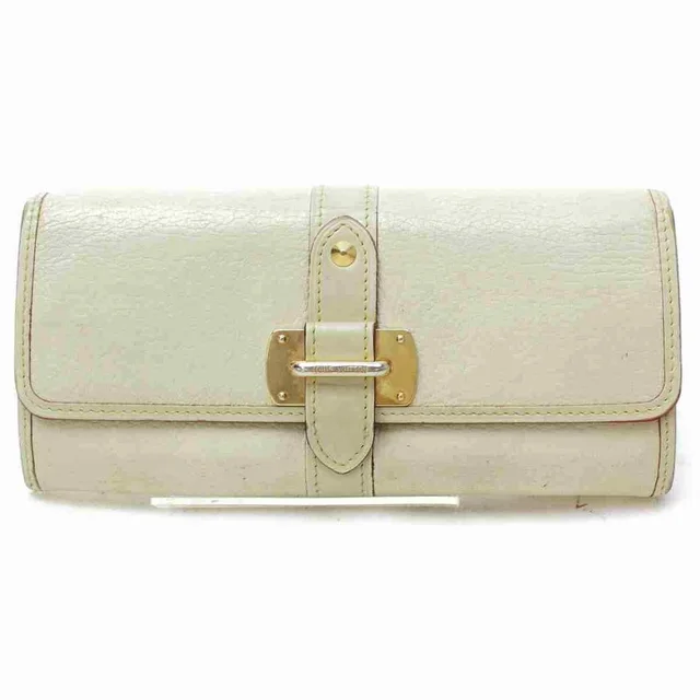Louis Vuitton Favori Suhali Leather Wallet Portefeuille Le Fabuleux Cream in White Leather from Bagriculture