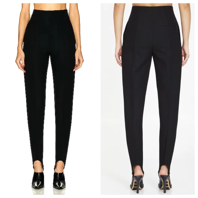 Jil Sander Wool High Rise Stirrup Pants Size It 38 Us 2 Made In Italy in black Wool from Poshmark