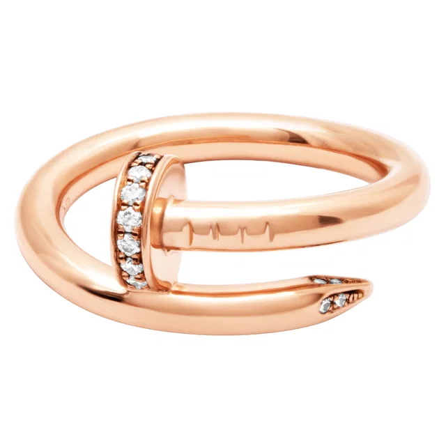 Cartier Juste Un Clou ring in Pink Rose Gold from Gray And Sons