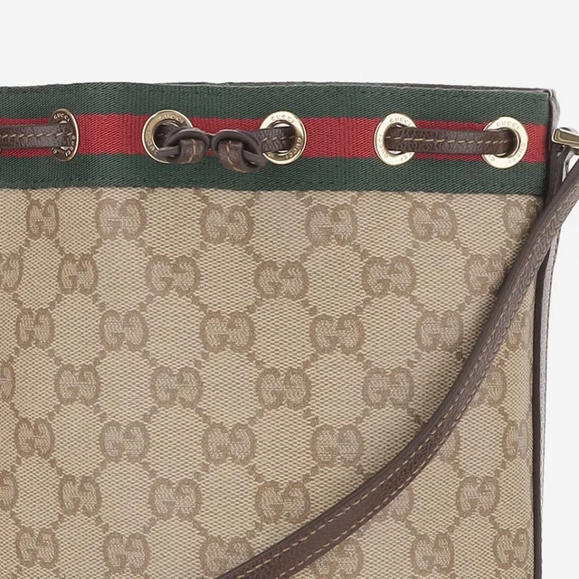 Gucci Gg Canvas Bucket Bag — Beige Cotton in Beige Canvas from HEWI