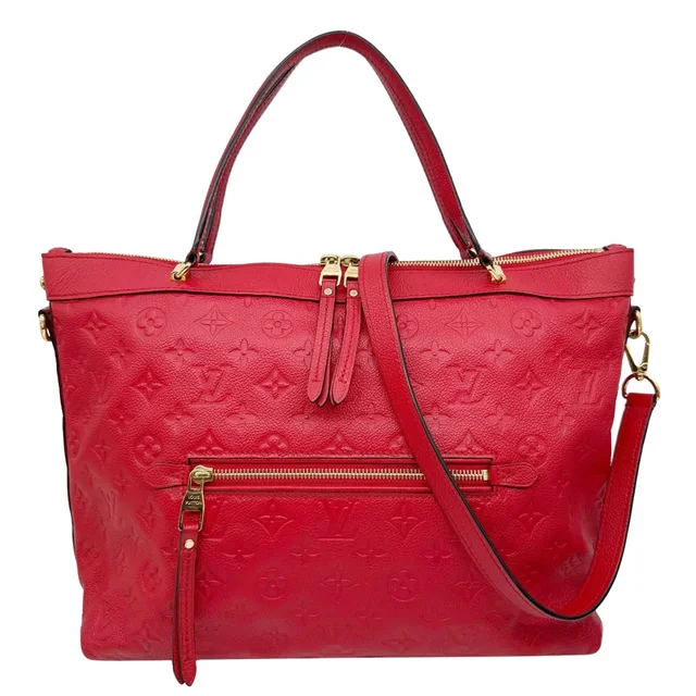 Louis Vuitton Bastille PM Empreinte Monogram Empreinte Leather Tote Bag Red in Red Leather from Dallas Designer Handbags