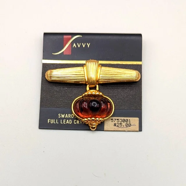 Swarovski Vintage Savvy Gold Tone Brooch New in purple|gold from Poshmark