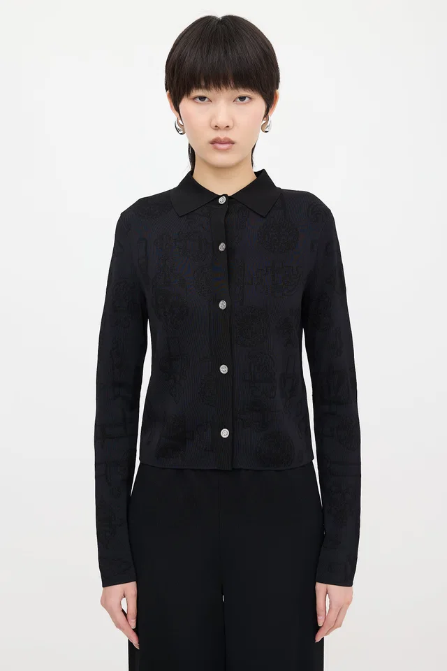 Hermès Ferronnerie Jacquard Cardigan from VSP Consignment