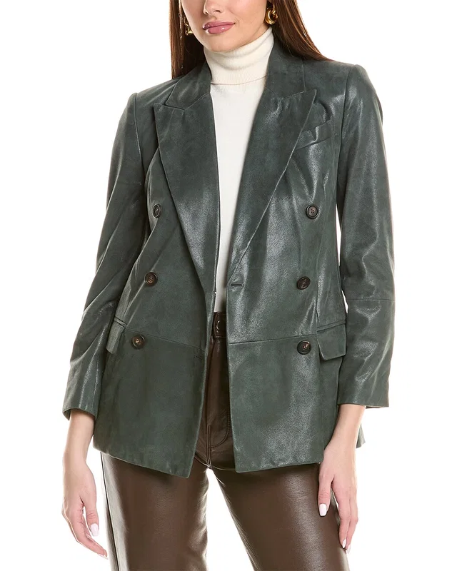 Brunello Cucinelli Suede Blazer, image 1 of 1 from Gilt