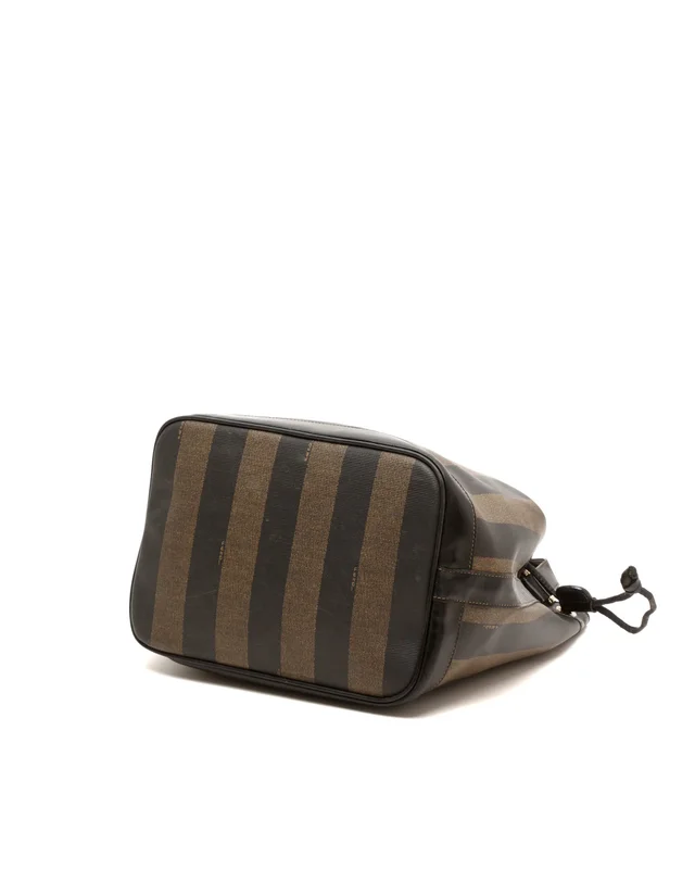 Fendi Pequin Drawstring Bucket Bag in Canvas from A Retro Tale, photo 5 of 9