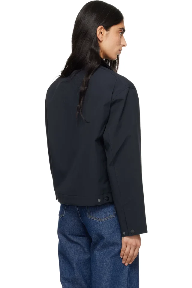 Carhartt Work In Progress Navy Newkirk Summer Jacket, photo 3 of 4 from SSENSE