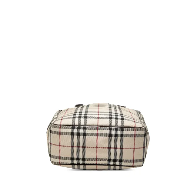 Beige Burberry House Check Canvas Handbag in Beige Canvas from Designer Revival, photo 3 of 7