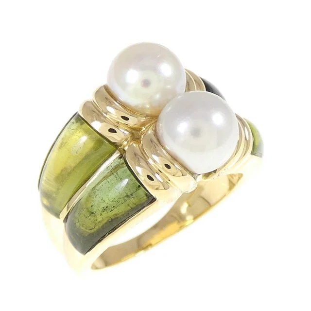 Bvlgari Akoya Pearl Au750 Ring Size 13 from LuxUness