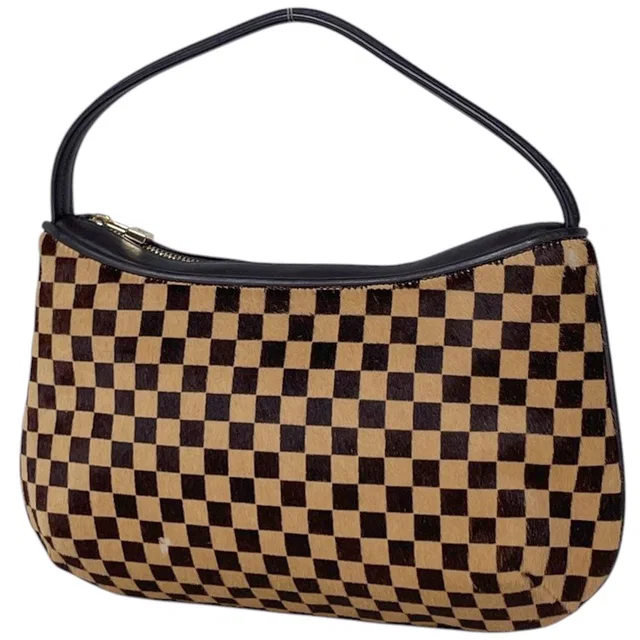 Louis Vuitton Tiger Handbag Calf Hair Damier Sauvage Brown in Brown from The Reluxe