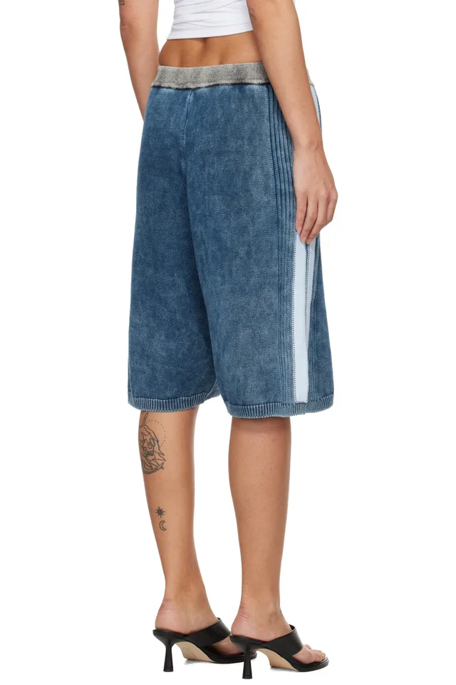 Diesel Blue M-Esther Shorts, photo 3 of 4 from SSENSE