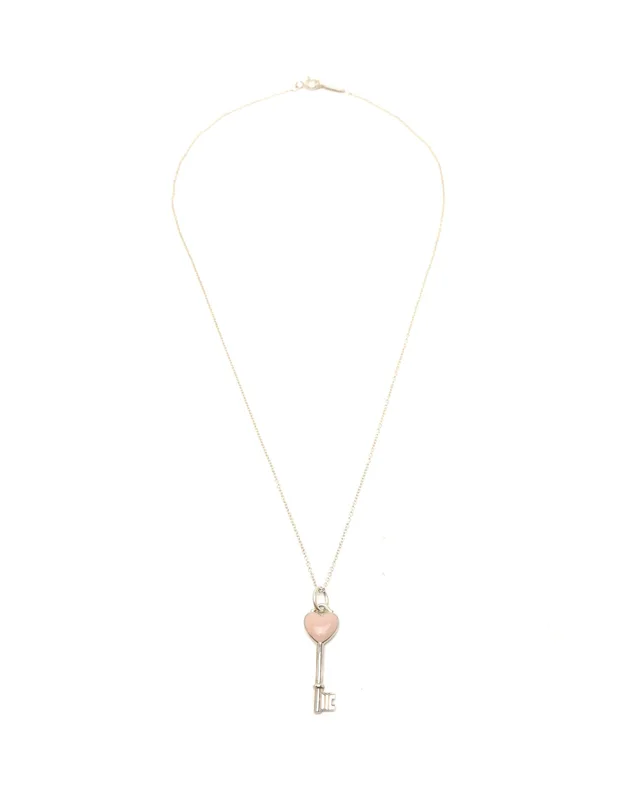Tiffany & Co. Heart Key Silver Necklace in Silver from A Retro Tale, photo 2 of 2