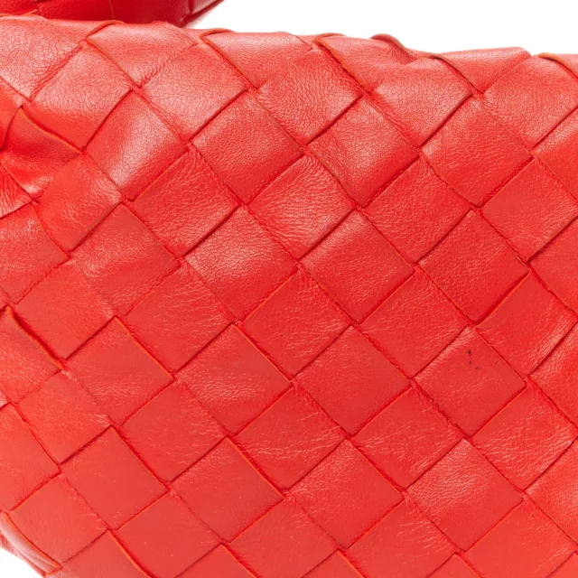 Bottega Veneta Nappa Intrecciato Mini Jodie Red in Red Nappa leather from FASHIONPHILE, photo 8 of 10