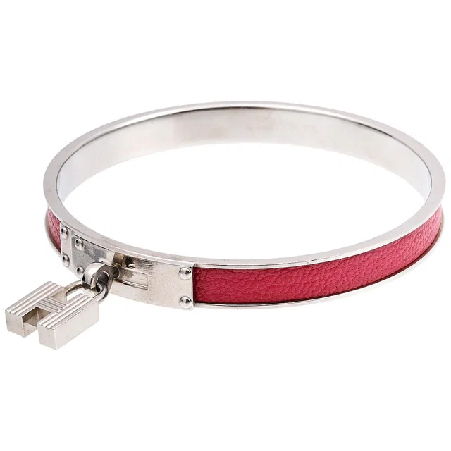 Hermès Kaili Bangle Silver/Pink from VINTAGE QOO TOKYO
