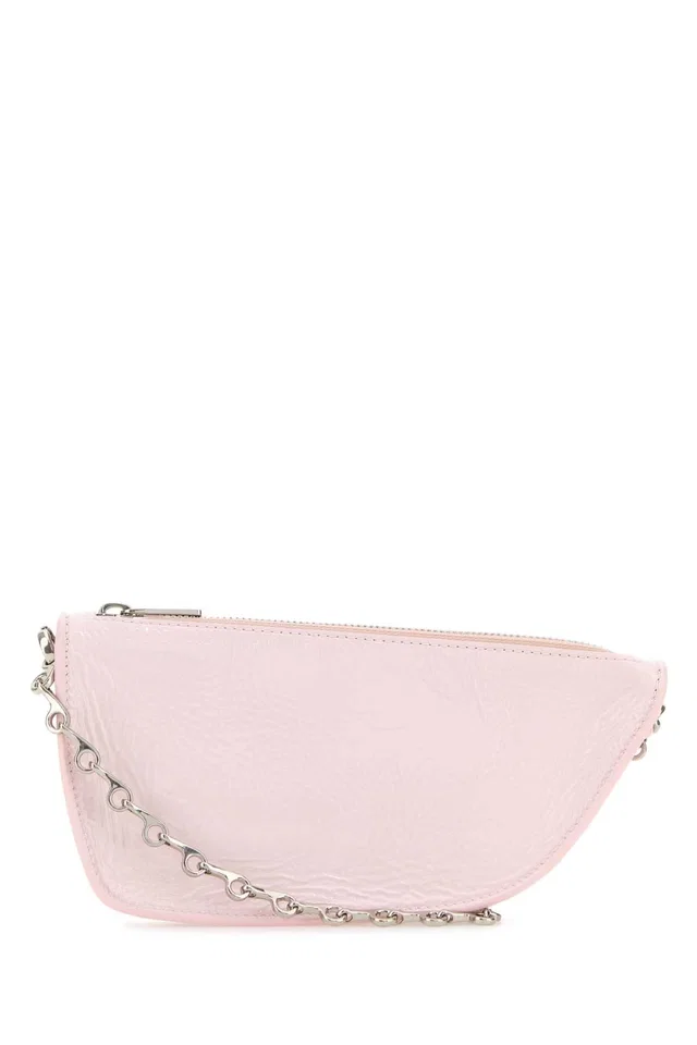 Burberry Shield Clutch — Pink in Pink Leather from HEWI