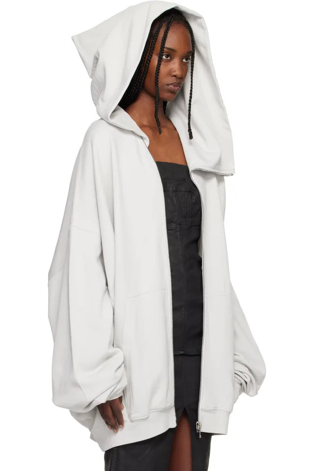 Rick Owens DRKSHDW Off-White Temple Mountain Hun Hoodie, photo 2 of 4 from SSENSE