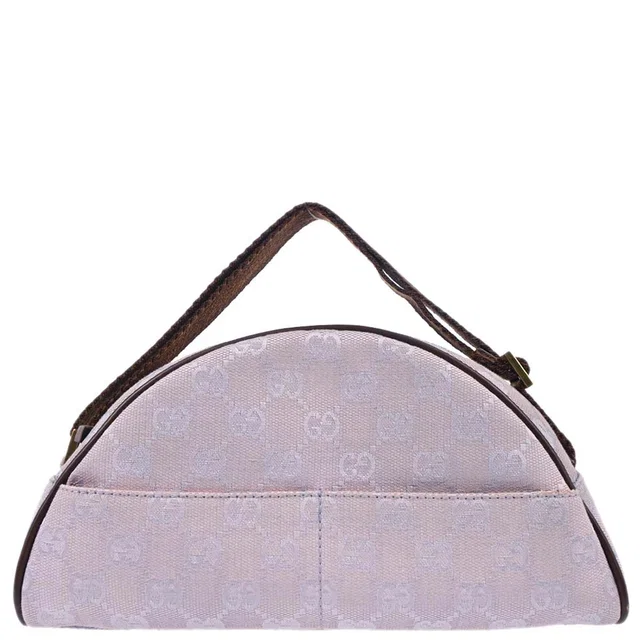 Gucci Purple Canvas GG Handbag in Purple Canvas from AMORE Vintage Tokyo