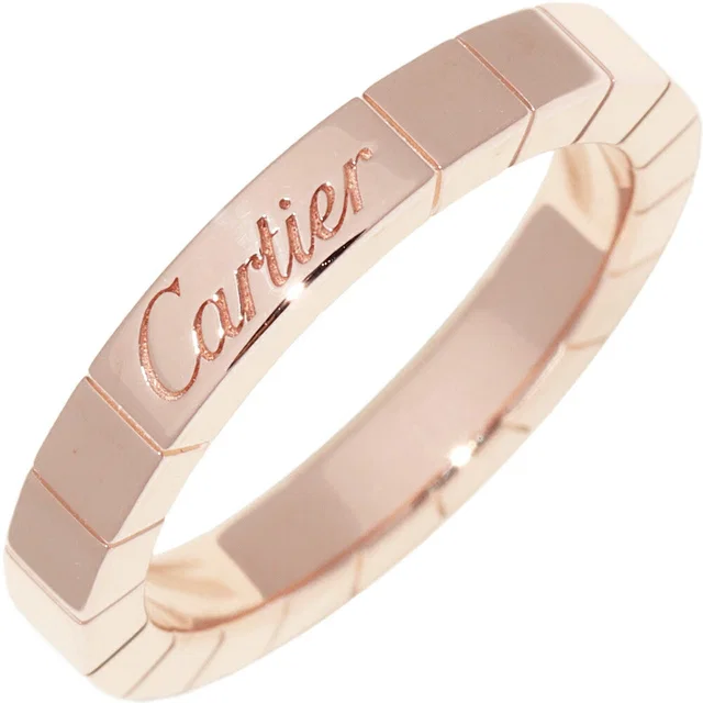Cartier Lanieres Au750 Pink Gold Ring Size 50 in Pink from LuxUness