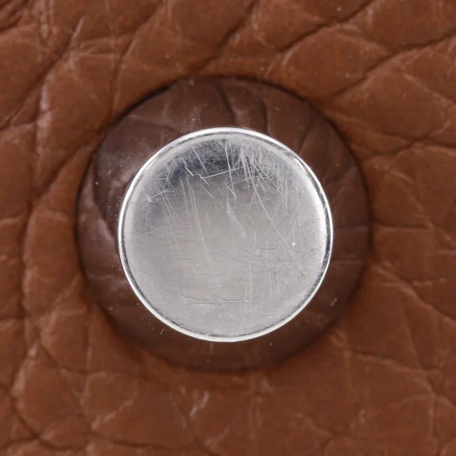 Hermès Picotin Lock18 PM Clemence Handbag in Brown Calfskin from LuxUness, photo 10 of 14