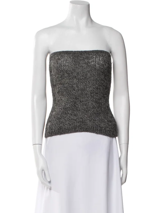 Dolce & Gabbana Vintage 1990's Crop Top in gray from The RealReal