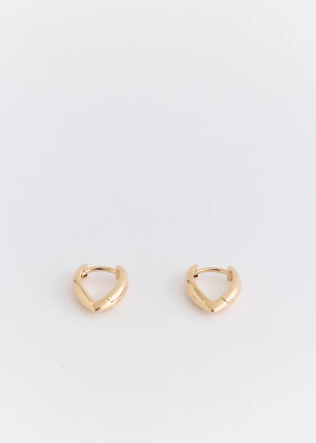 Incu Collection Pointed Gold Earrings in Metallic from Incu, photo 1 of 1