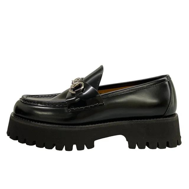 Gucci Loafers Black Horsebit Leather in Black Leather from The Reluxe