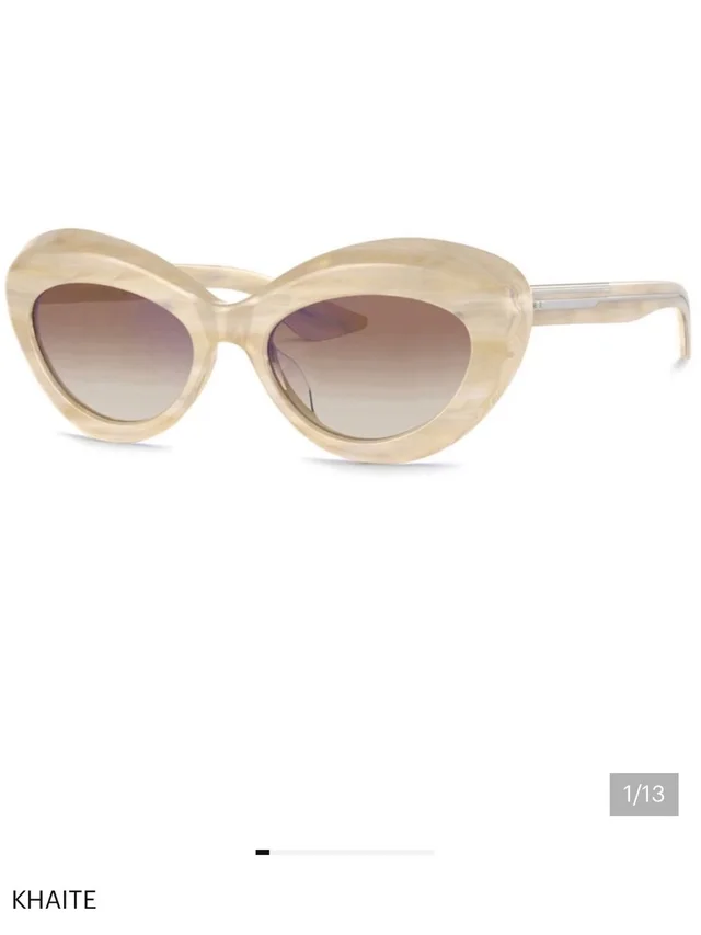 Khaite X Oliver Peoples 1968c Cat Eye Sunglasses in white from Poshmark