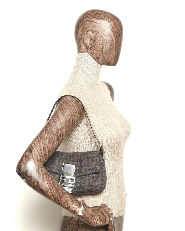 Fendi Zucca Baguette Wool Bag in Wool from A Retro Tale, photo 7 of 7