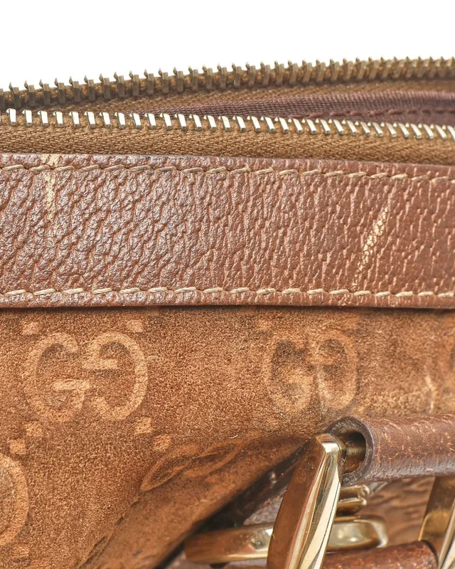 Gucci Suede GG Abbey Tote Bag in Suede from A Retro Tale, photo 6 of 10