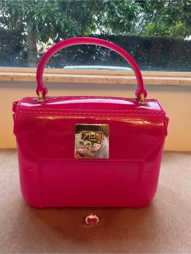 Furla Candy Mini Fuchsia Jelly Crossbody Bag in pink from Poshmark