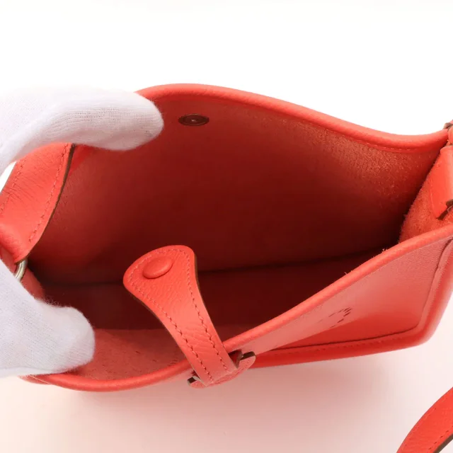 Hermès 2013 Evelyne TPM Rose Jaipur in Pink Epsom leather from VINTAGE QOO TOKYO, photo 5 of 13