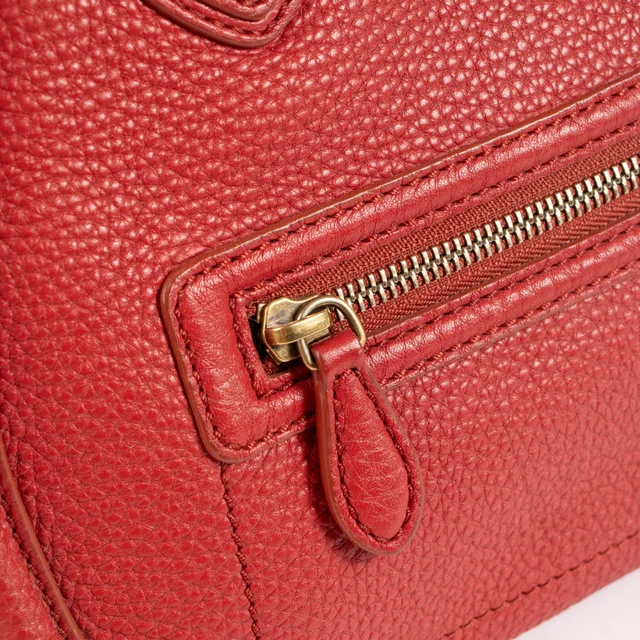 Celine Soft Mini Luggage Bag in Red Leather from Labellov, photo 7 of 7