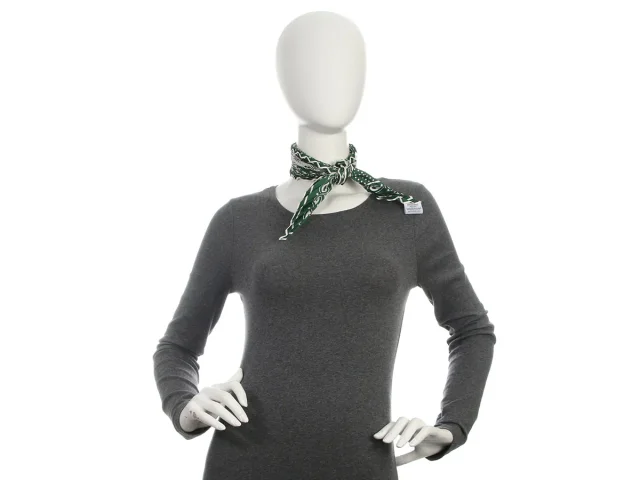 Hermès Brides de Gala Pleated Silk Bandana 55cm in Silk from Ann's Fabulous Finds, photo 6 of 6