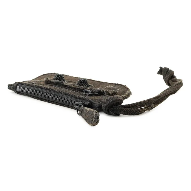 Balenciaga Lucagol Coin purse Dark Brown/Black776769 Denim in Brown Denim from GALLERY RARE, photo 2 of 3