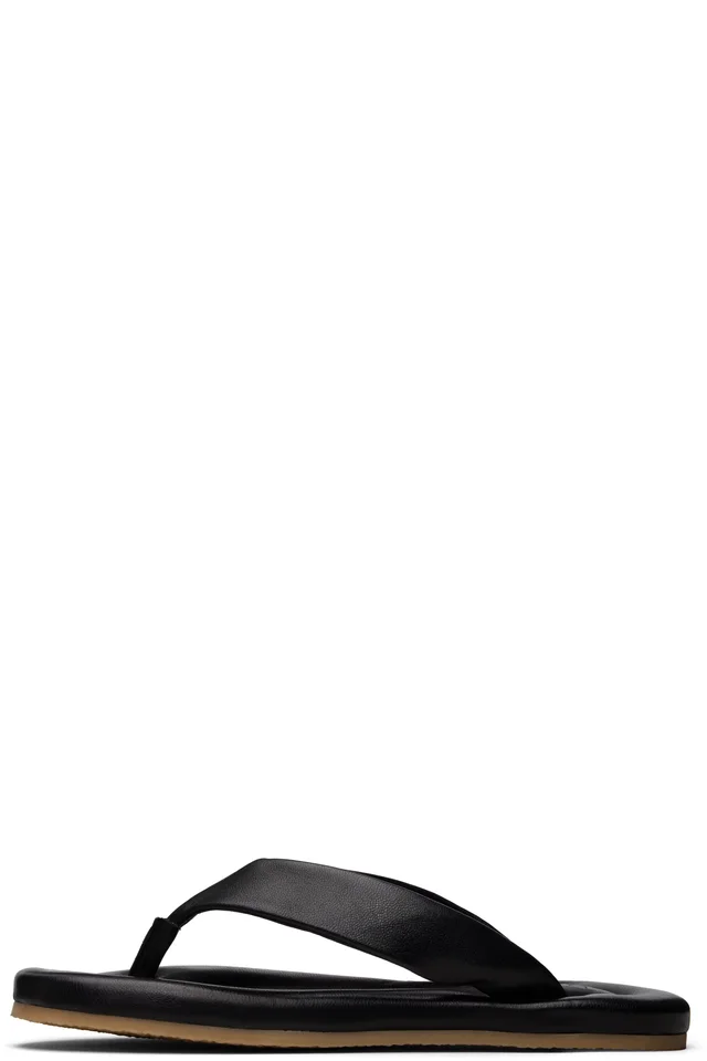 BY FAR Black Dasha 2.0 Flip-Flops, photo 3 of 5 from SSENSE