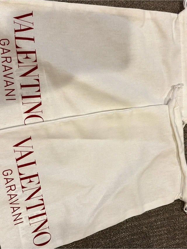 2 Valentino Garavani White Dust Bag With Red Logo 13x8 in red|white from Poshmark