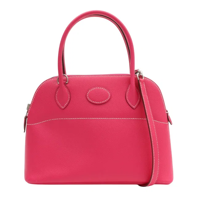 Hermès 2015 Bolide 27 Rose Tyrien in Pink Epsom leather from VINTAGE QOO TOKYO