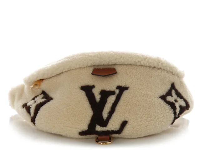 Louis Vuitton Monogram Teddy Shearling Bumbag in Leather from Ann's Fabulous Finds