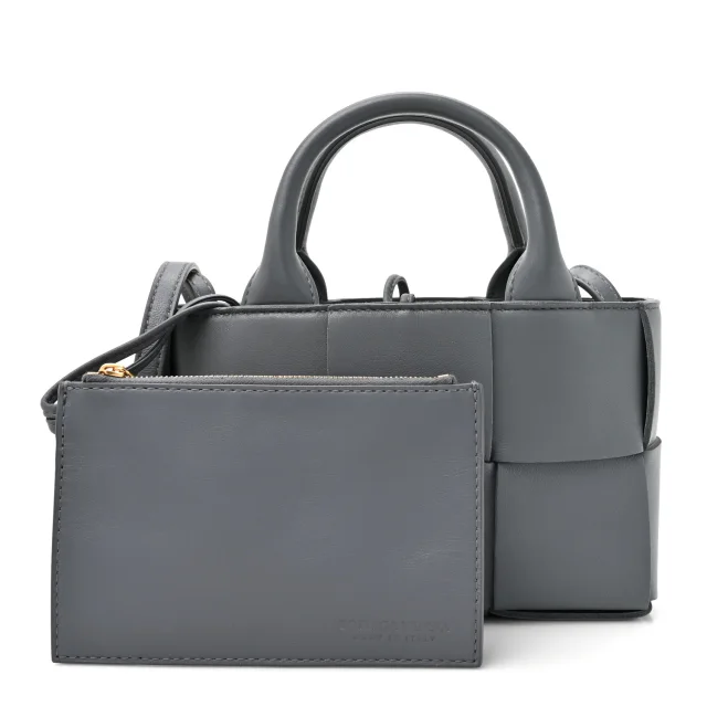 Bottega Veneta Nappa Maxi Intrecciato Mini Arco Tote Thunder in Nappa leather from FASHIONPHILE, photo 3 of 9