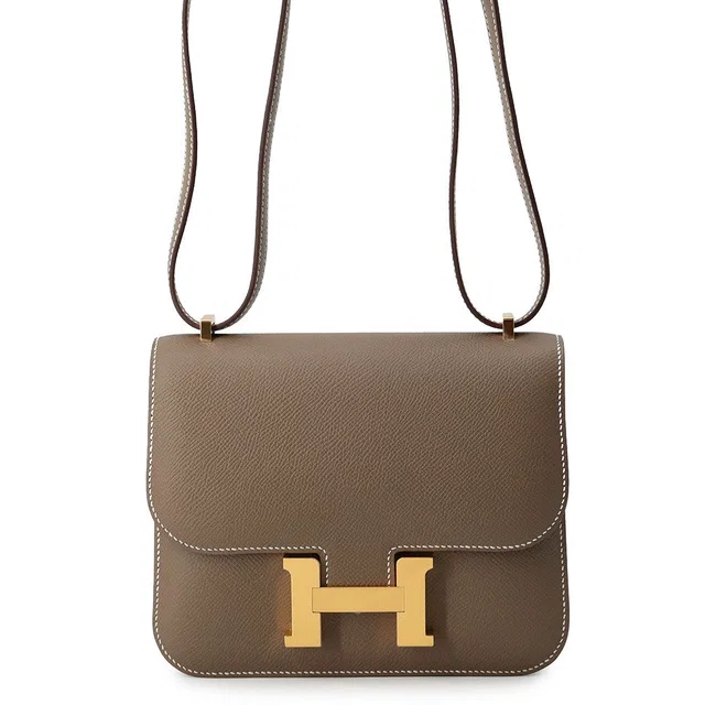 Hermès Constance3 Miroir Etoupe Epsom Size Mini in Taupe Epsom leather from GALLERY RARE