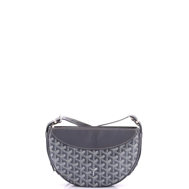 Goyard Hirondelle Shoulder Bag Coated Canvas and Leather in gray Coated canvas from Rebag, photo 3 of 7