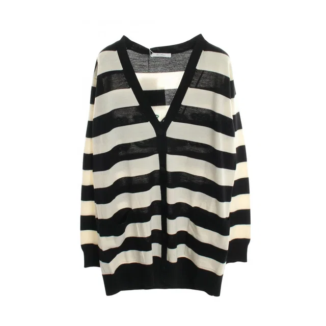 Max Mara Cardigan Fiemme Back Logo Border Wool in Wool from The Reluxe