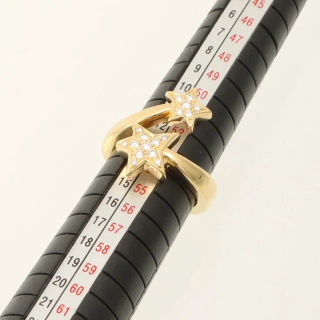 Chanel 18K Comet Ring #52 Gold in Gold from VINTAGE QOO TOKYO, photo 5 of 5