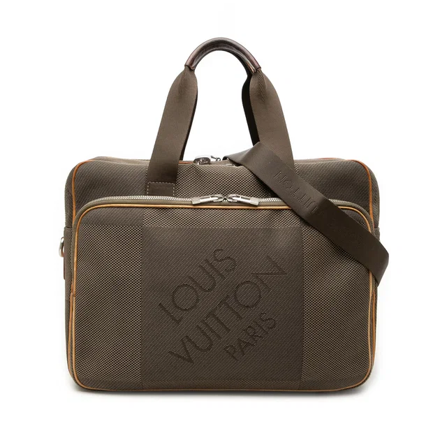 Brown Louis Vuitton Damier Geant Associe GM Travel Bag in Brown Canvas from Designer Revival