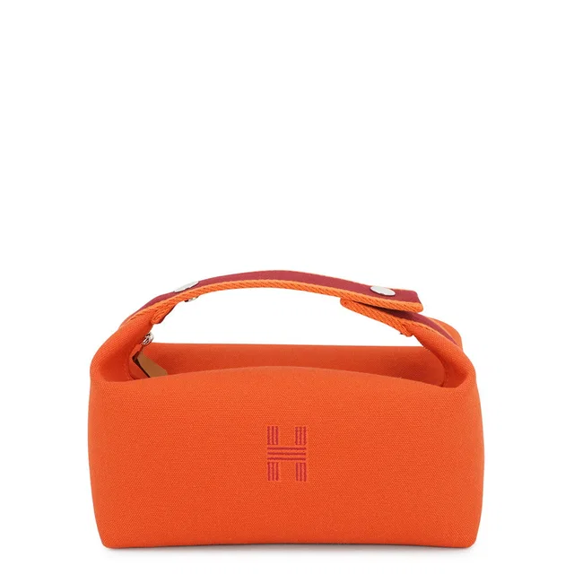 Hermès Brid a Black Orange・Feu Canvas Size PM in Black Canvas from GALLERY RARE