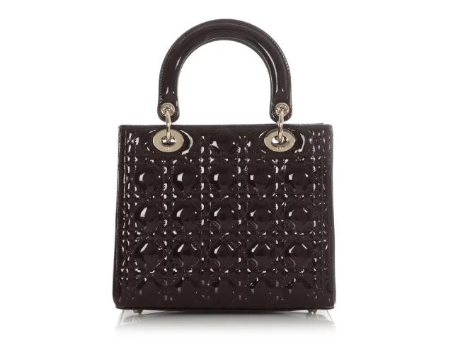 Dior Small Brown Patent Lady in Brown Patent leather from Ann's Fabulous Finds, photo 1 of 1