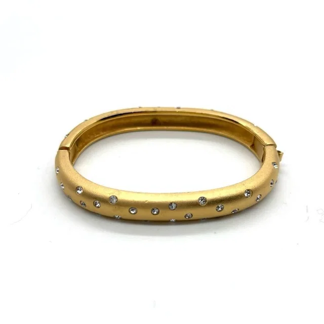 Cuff In Gold Tone W/Swarovski Crystals in gold|white from Poshmark