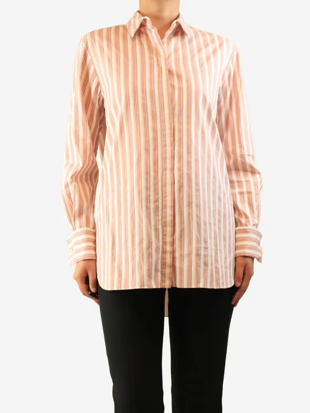 Dolce & Gabbana Pink vintage thin knit cropped top - size UK 10 in Pink Silk from Sign of the Times