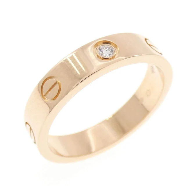 Cartier Mini Love Au750 Diamond Ring Size 12 from LuxUness
