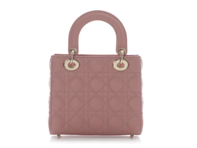 Small Old Rose Pink Lambskin Lady Dior My ABCDior in Pink Lambskin from Ann's Fabulous Finds, photo 4 of 9
