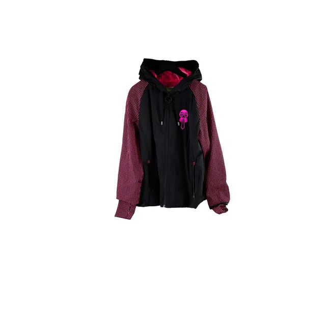 Fendi Pink/Black Nylon Jacket Size 40 in Black Nylon from The Purse Affair